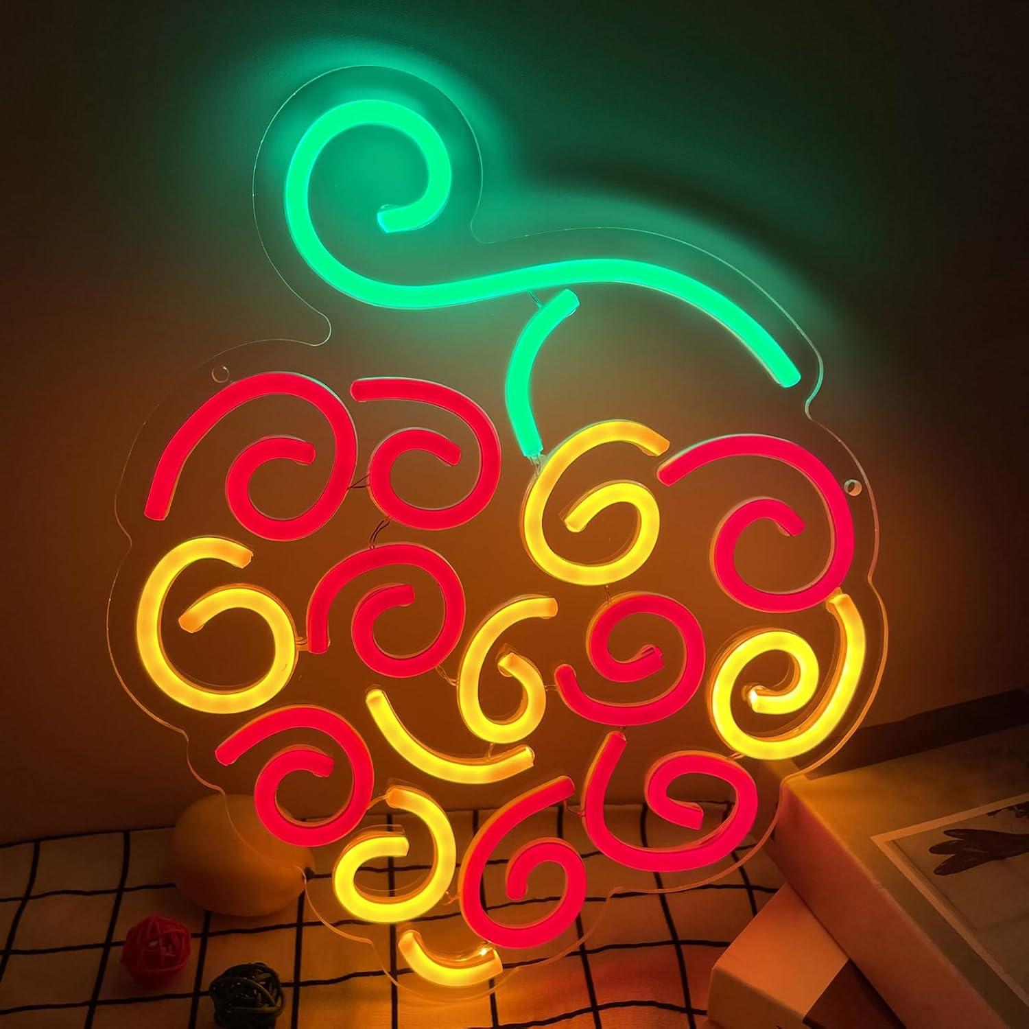 Wall Decor Lighting - Enseigne néon Cyber Fruit, lumière LED
