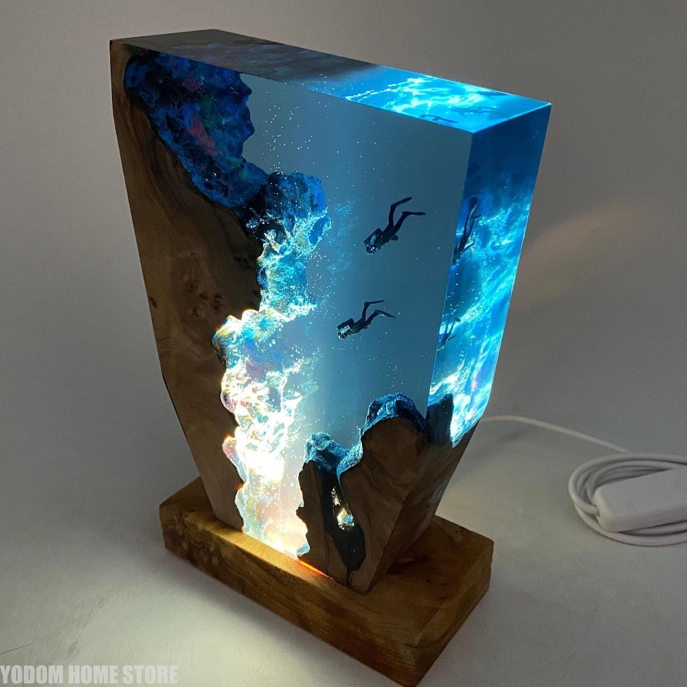 Lighting World Decor - Nouvelle Lampe de Table en Résine