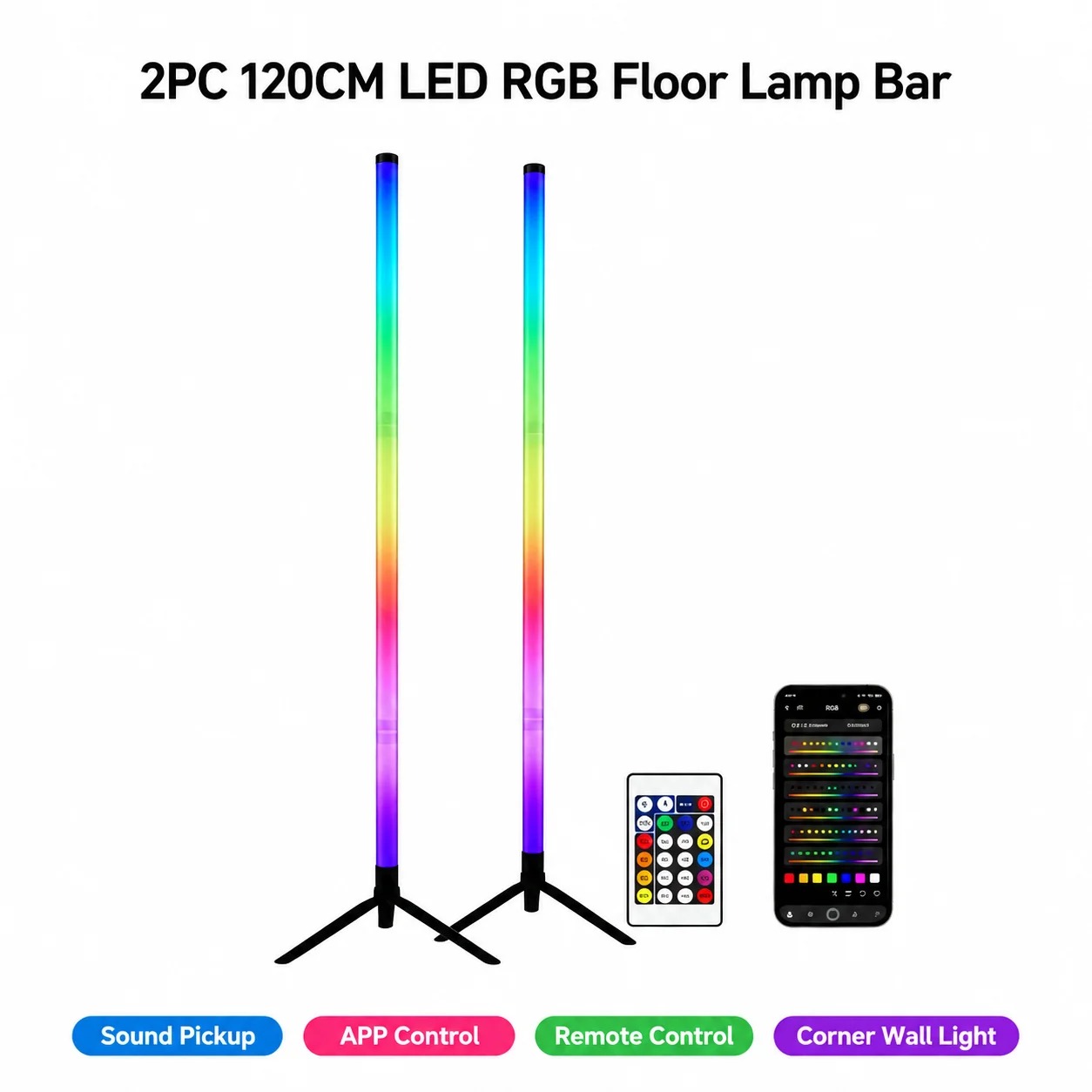 Lighting Decor For Room - Lot de 2 lampes de sol