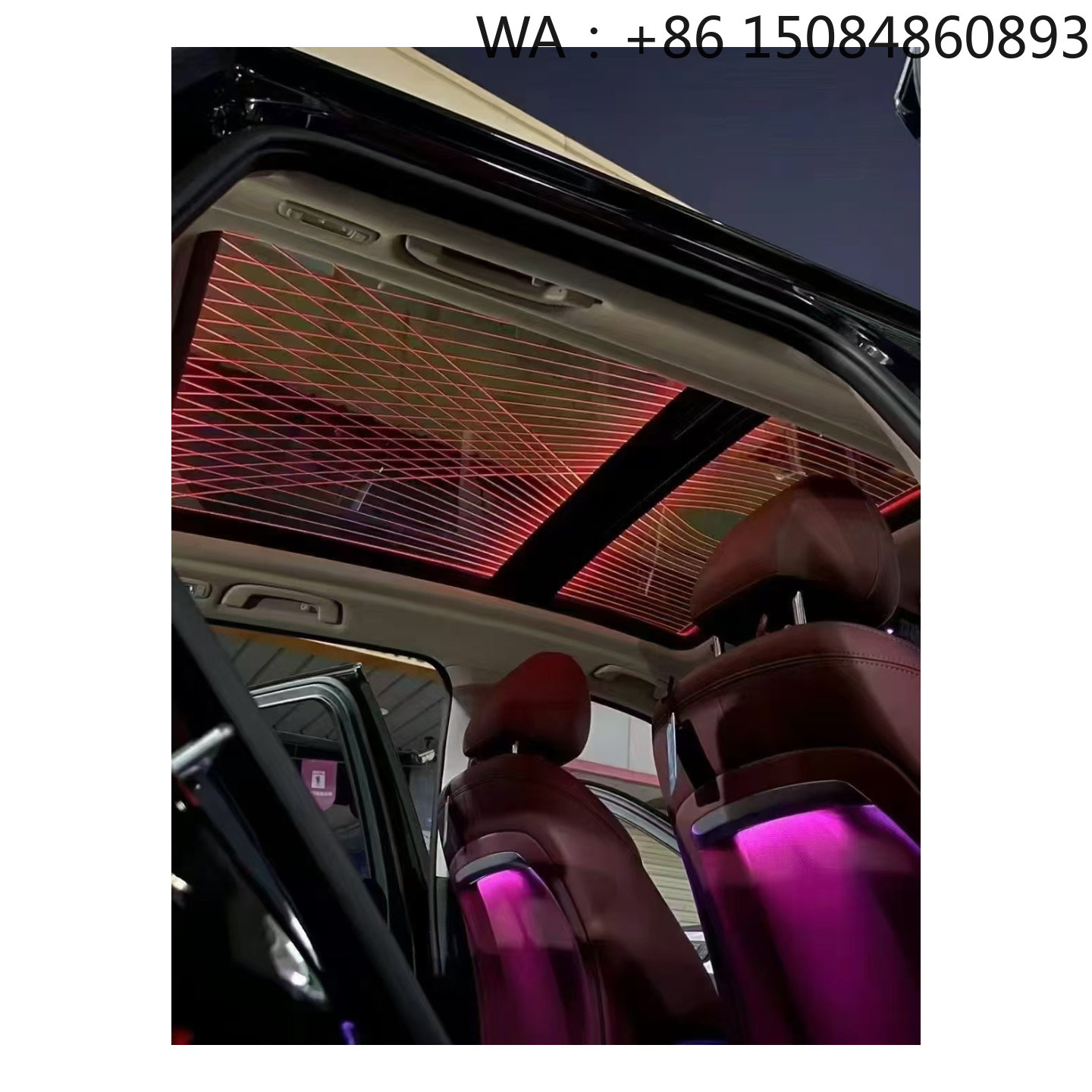 Lighting Interior Decor - Panneau noir piano, éclairage ambiant Symphony,