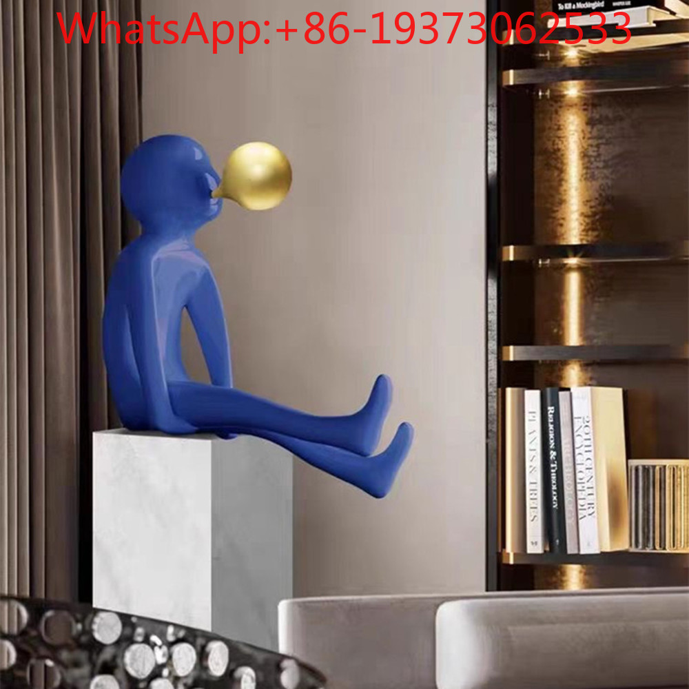 Lighting Decoration - Sculpture d'entrée soufflant des bulles, style