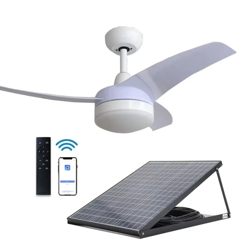 Homestead Lighting & Decor Oconomowoc - Ventilateur de plafond solaire 42'' avec