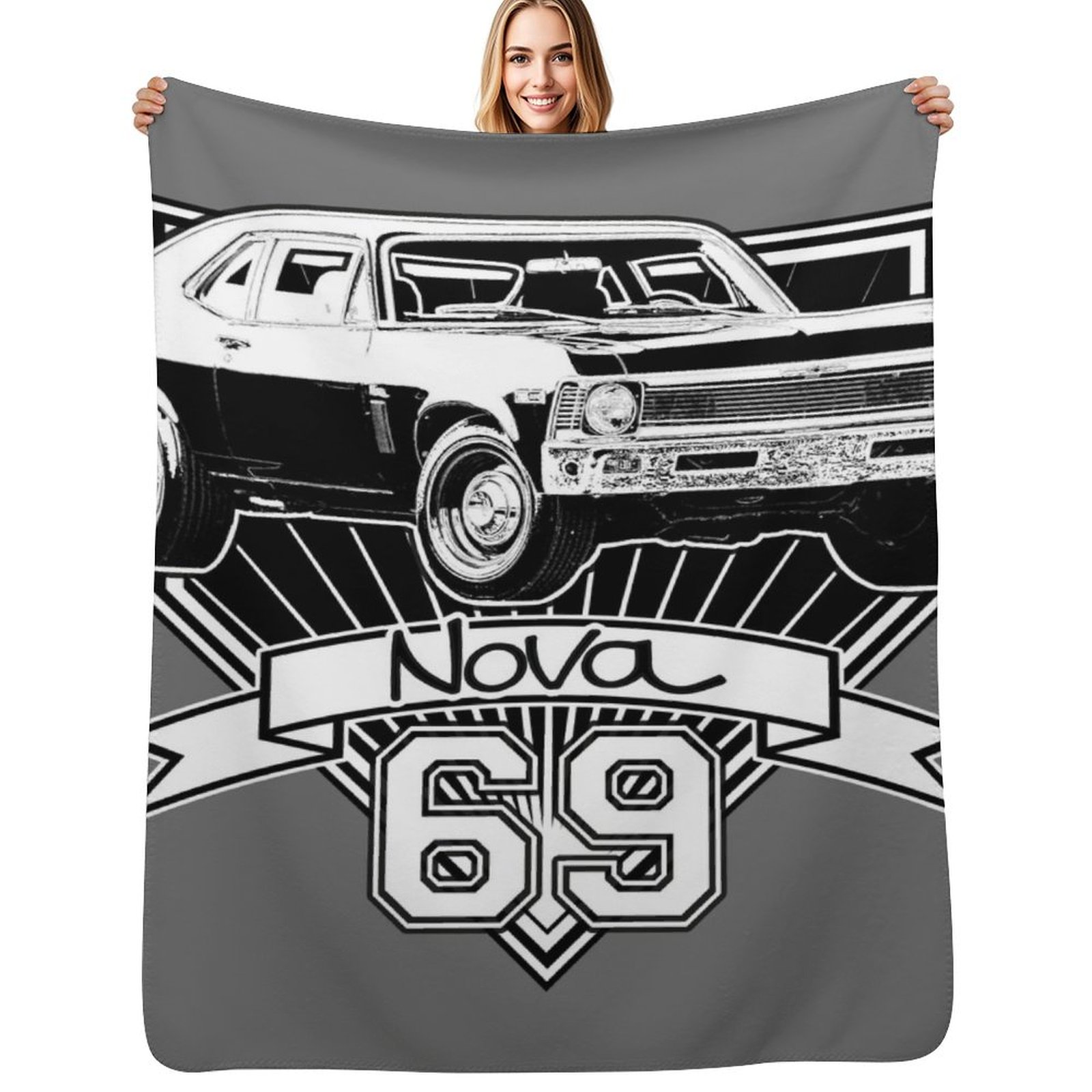 Nova Decor & Lighting Julestjerne - Couverture décorative douce Nova Throw Blanket