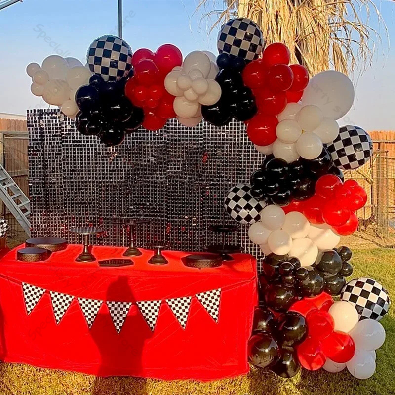 Lighting Mcqueen Birthday Decor - 123 pièces ballons d'anniversaire de voiture