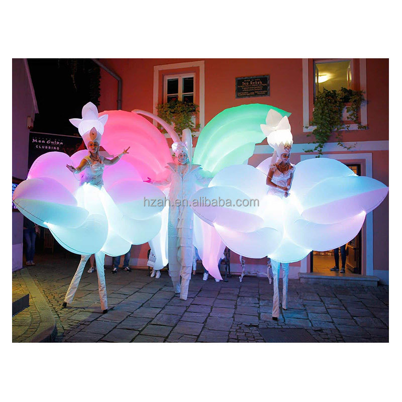 Decor Lighting The Parade - Costume de fleur gonflable blanc fantaisie