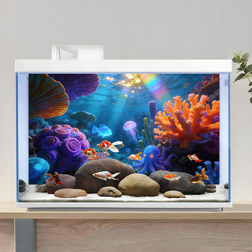 Autocollants pour aquarium, dé - Lighting World Decor avis et prix