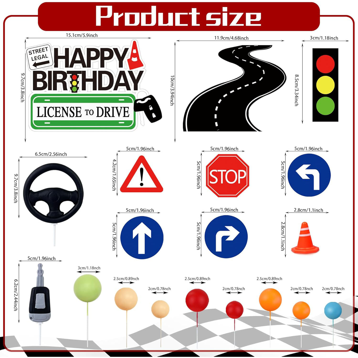 Décoration de gâteau de permis - Lighting Mcqueen Birthday Decor avis et prix