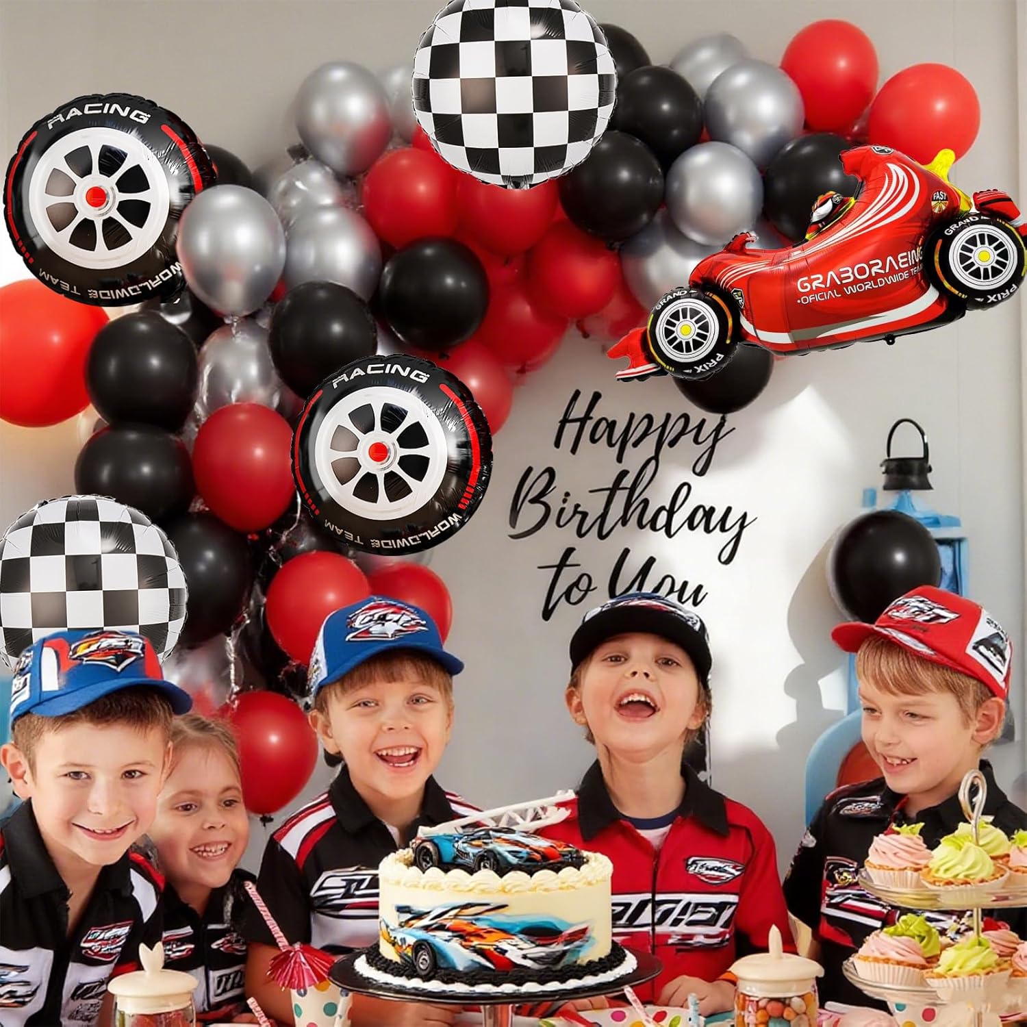 Kit d'arche de ballons à carre - Lighting Mcqueen Birthday Decor avis et prix