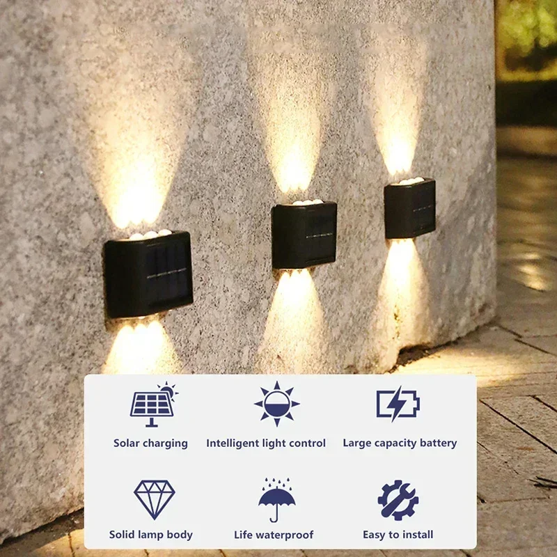 Lampe solaire LED extérieure é - Wall Decor Lighting avis et prix