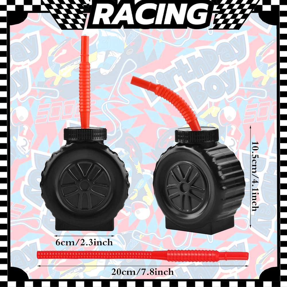 Gobelets en forme de pneus de  - Lighting Mcqueen Birthday Decor avis et prix