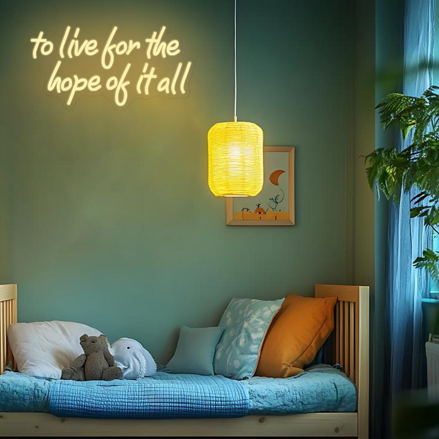 Panneau néon « To Live For The - Wall Decor Lighting avis et prix