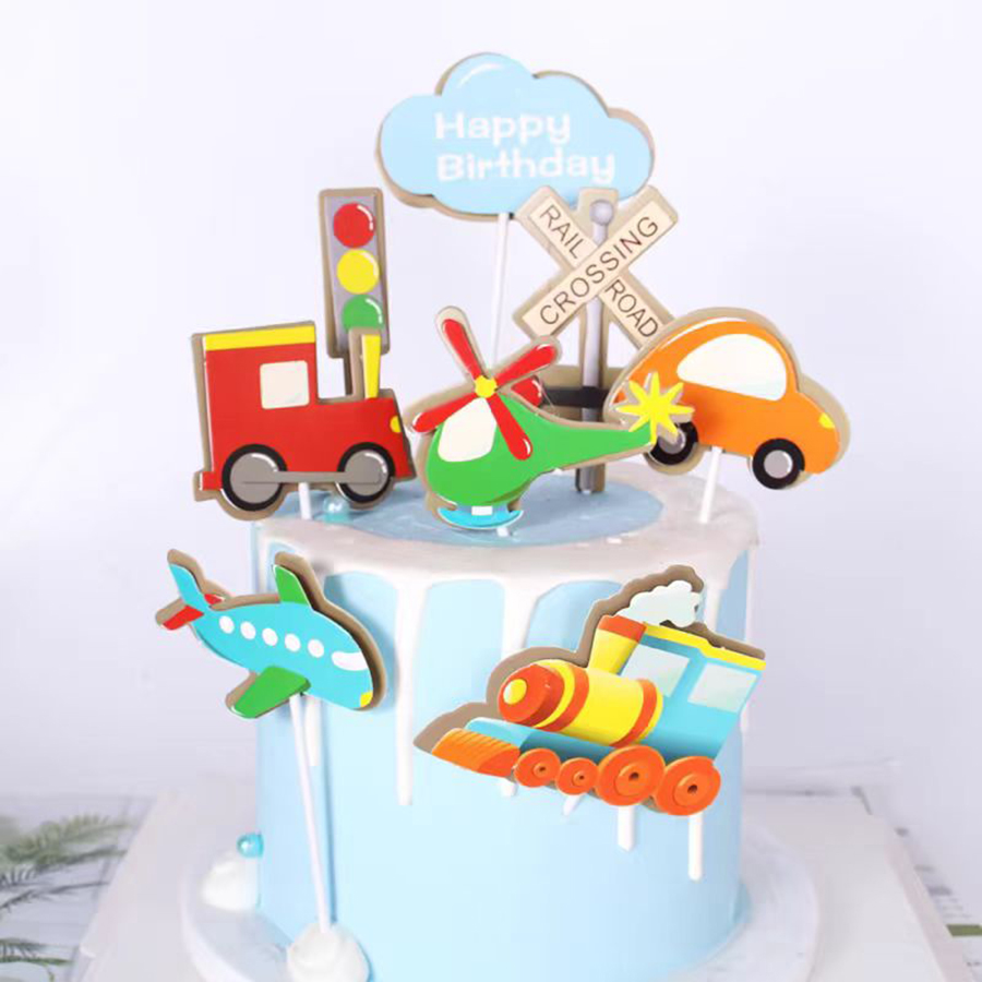 8 Pièces Décorations de Gâteau - Lighting Mcqueen Birthday Decor avis et prix