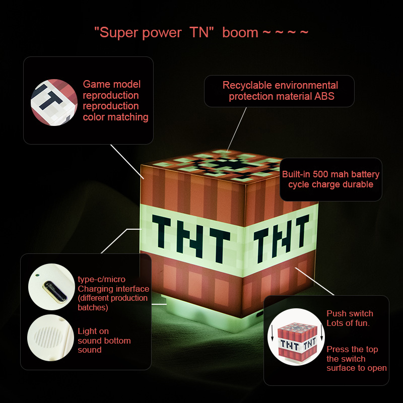 Lampe LED TNT avec sons de jeu - Lighting World Decor avis et prix
