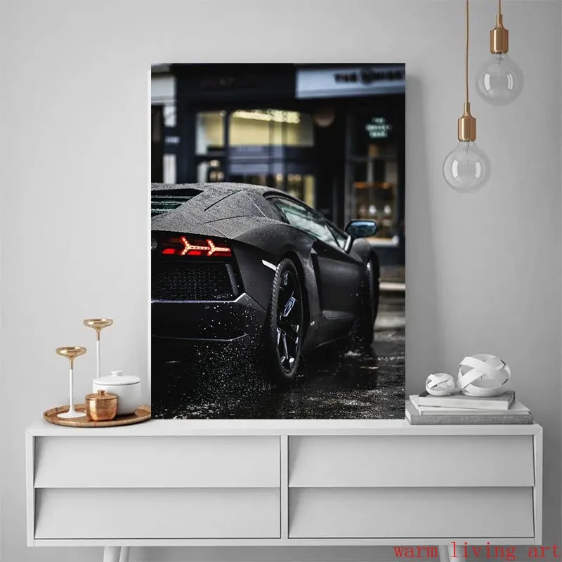Peinture sur toile de voiture  - Lighting World Decor avis et prix