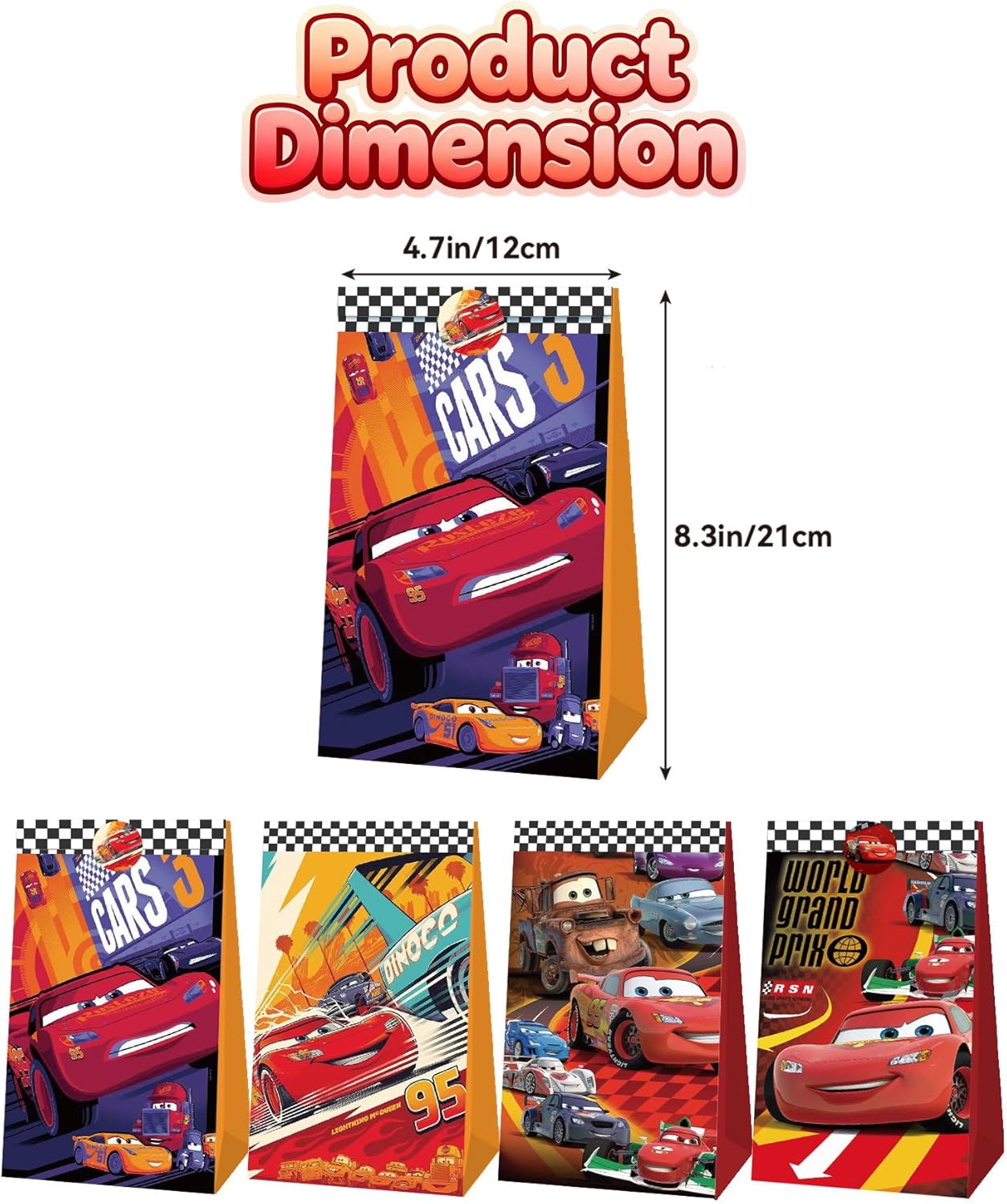 Sacs cadeaux pour fête sur le  - Lighting Mcqueen Birthday Decor avis et prix