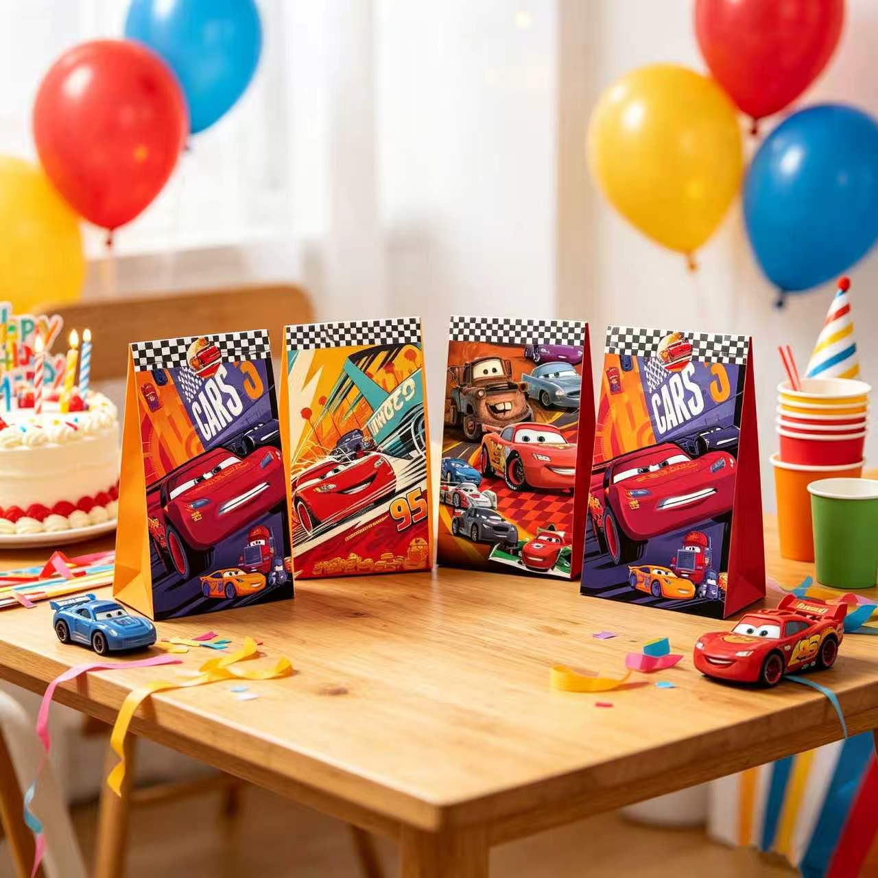 Sacs cadeaux pour fête sur le  - Lighting Mcqueen Birthday Decor avis et prix