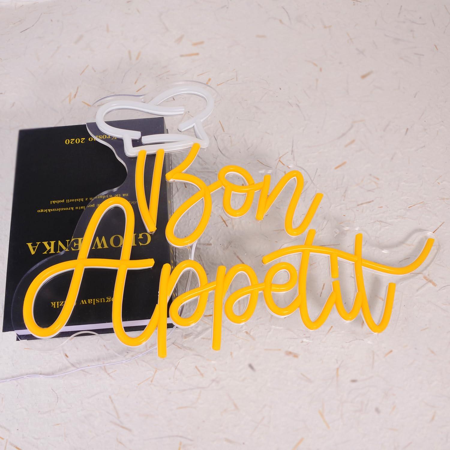 Enseigne néon Bon Appetit Chap - Wall Decor Lighting avis et prix