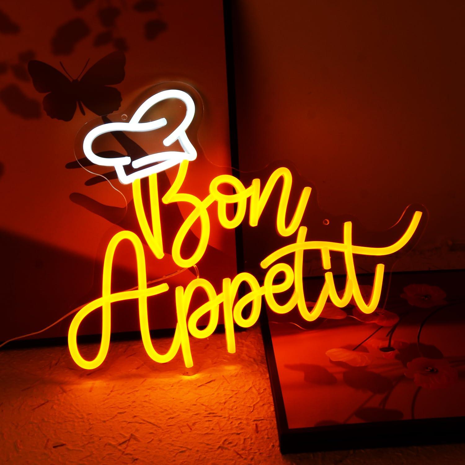 Enseigne néon Bon Appetit Chap - Wall Decor Lighting avis et prix