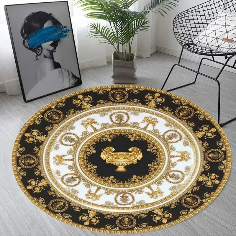 Tapis rond européen doré de lu - Home Decor Lighting Wholesale avis et prix