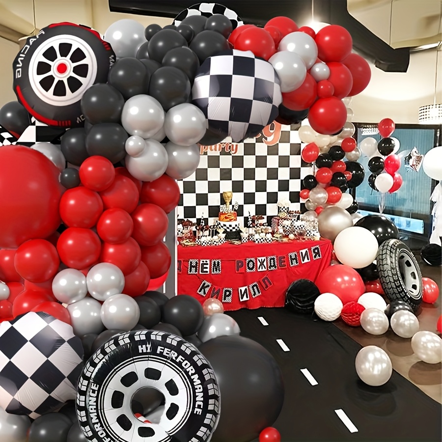 Kit d'arche de ballons sur le  - Lighting Mcqueen Birthday Decor avis et prix