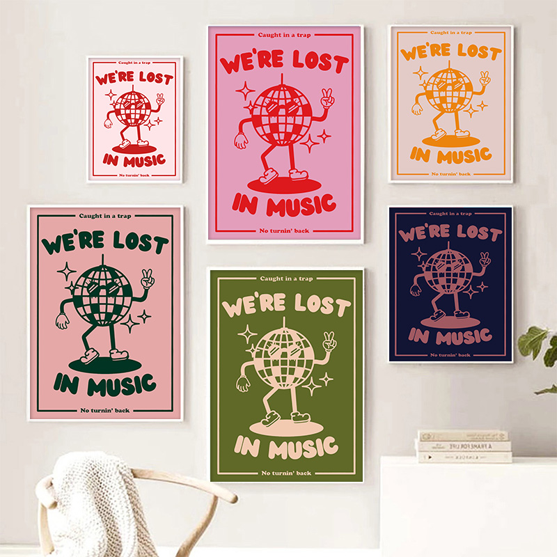 We're Lost In Music Poster, Li - Wall Decor Lighting avis et prix