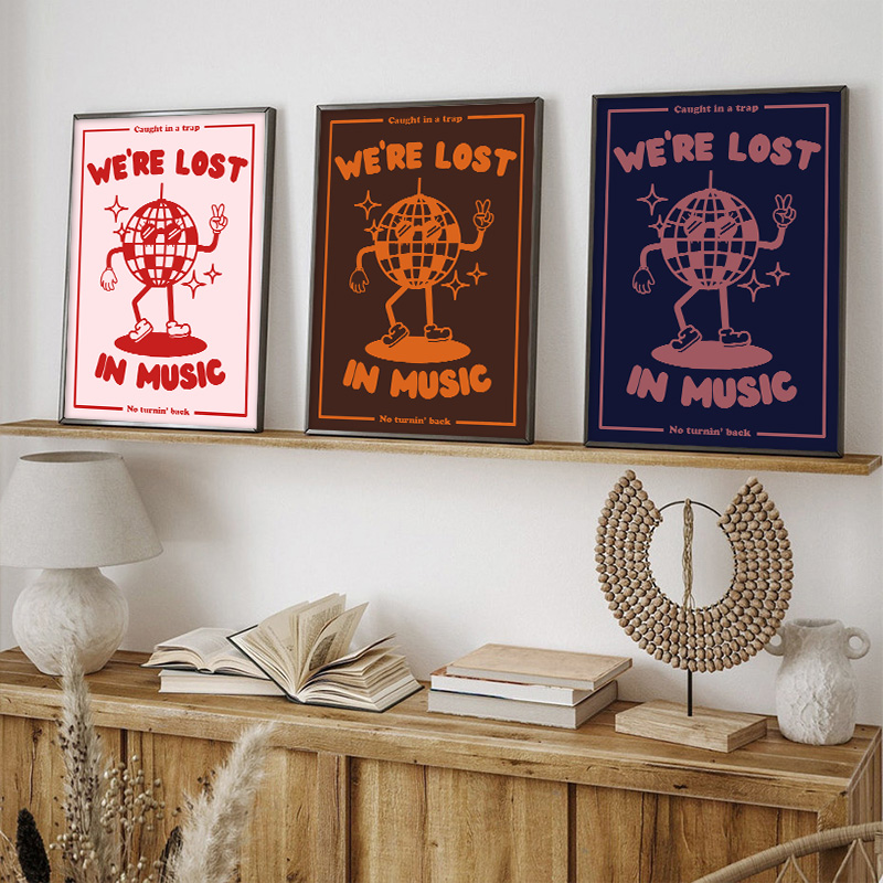 We're Lost In Music Poster, Li - Wall Decor Lighting avis et prix