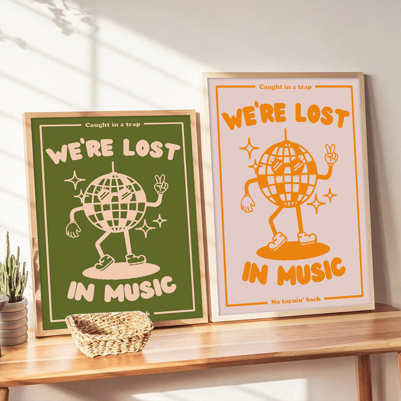 We're Lost In Music Poster, Li - Wall Decor Lighting avis et prix
