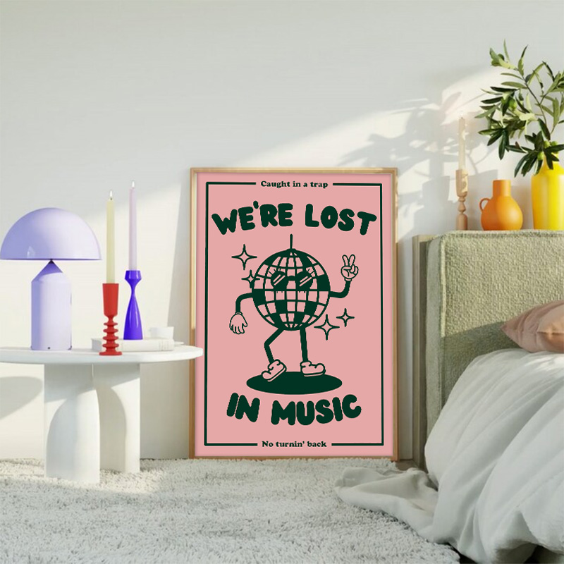 We're Lost In Music Poster, Li - Wall Decor Lighting avis et prix
