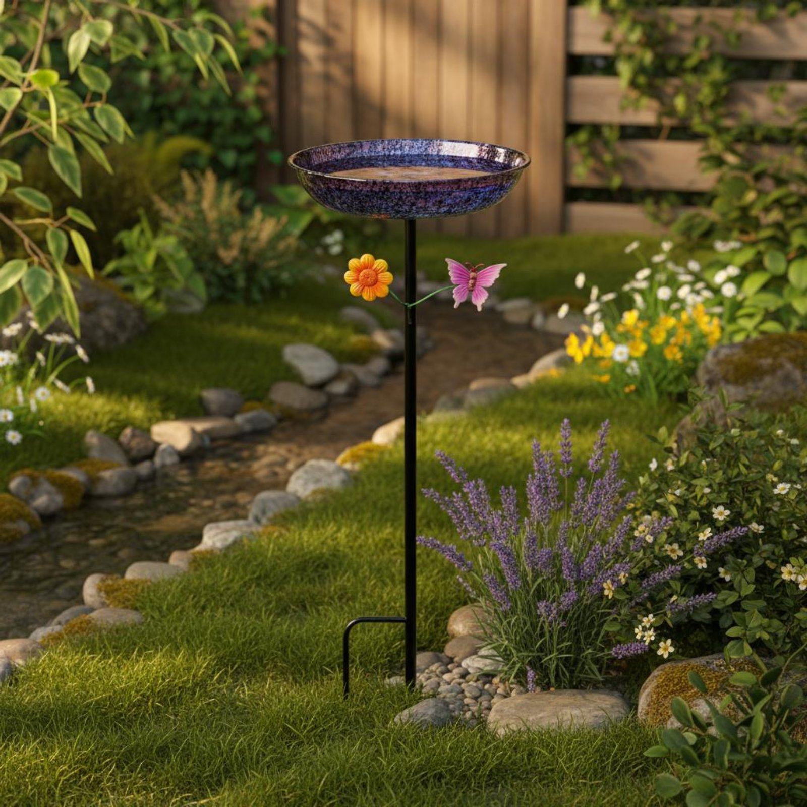 Bain d'oiseaux en métal durabl - Elegant Decor & Lighting Llc avis et prix