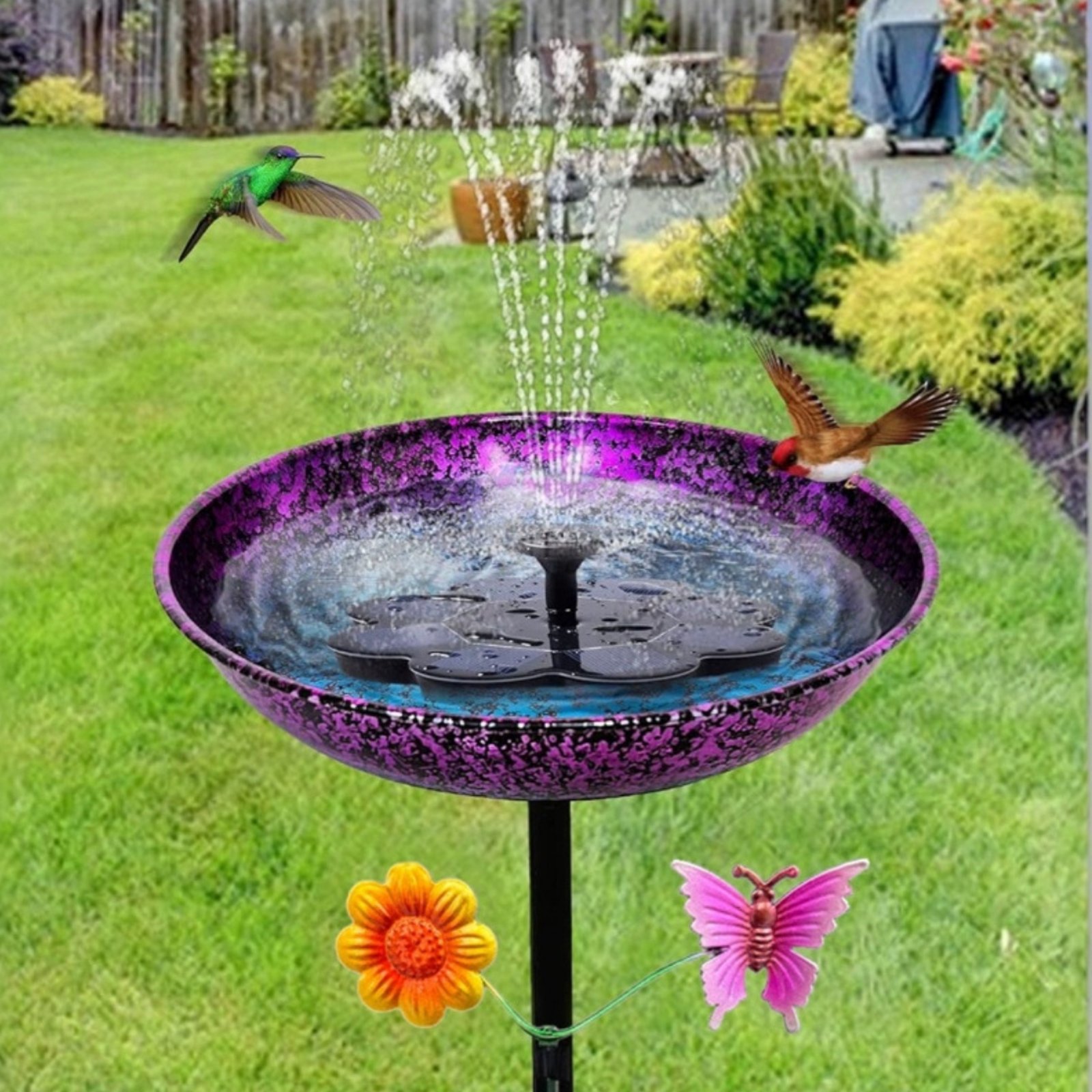 Bain d'oiseaux en métal durabl - Elegant Decor & Lighting Llc avis et prix