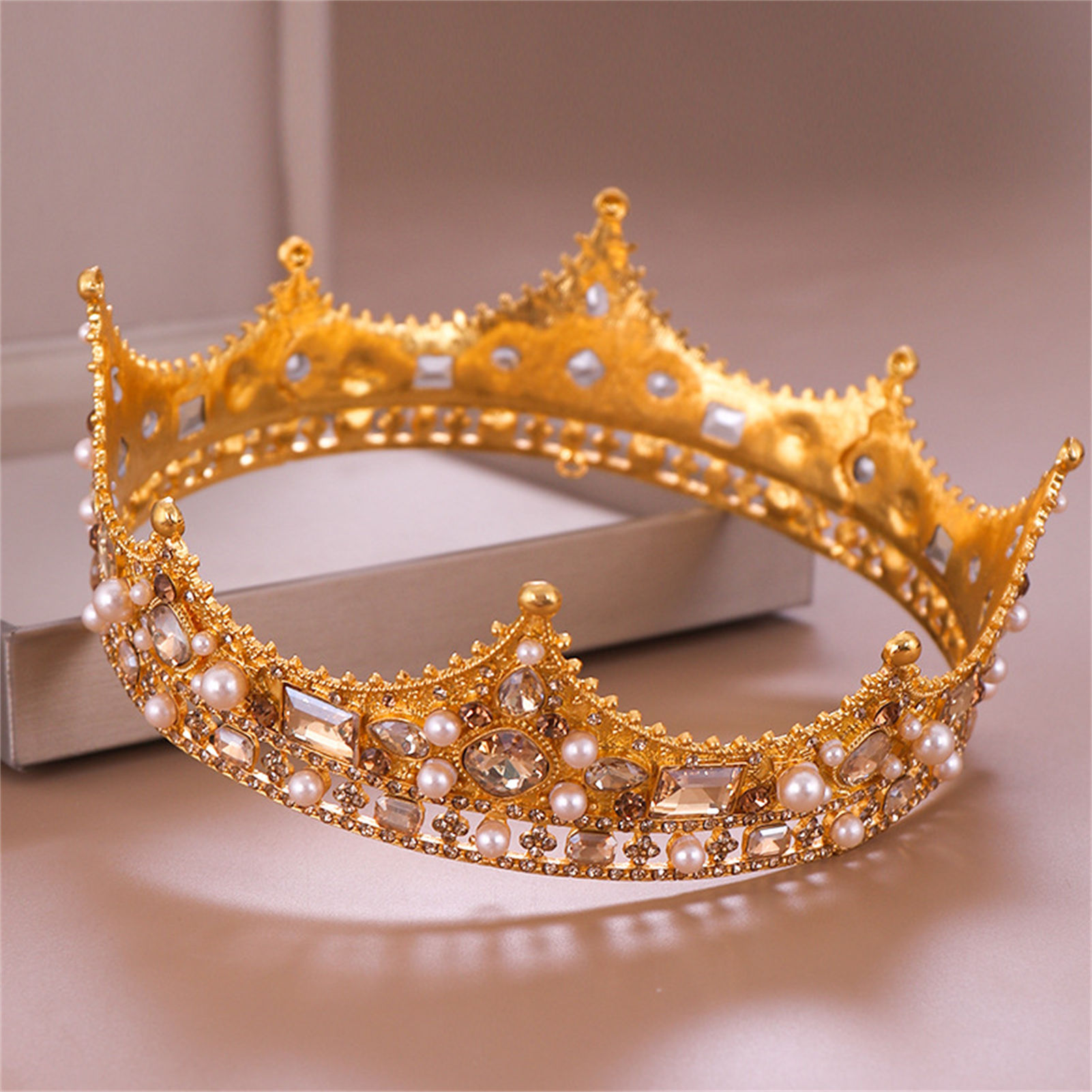 Couronne de mariée en strass,  - Elegant Decor & Lighting Llc avis et prix